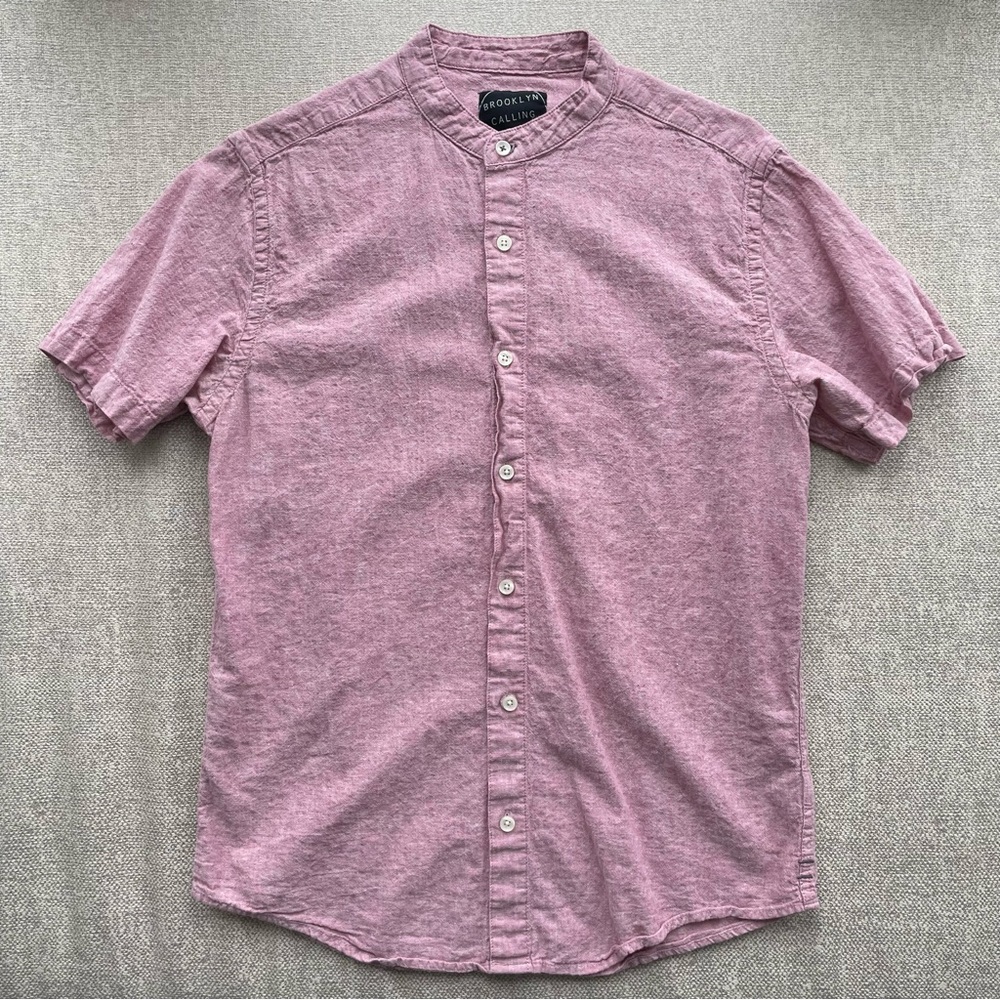 Mens Short Sleeved Button Down